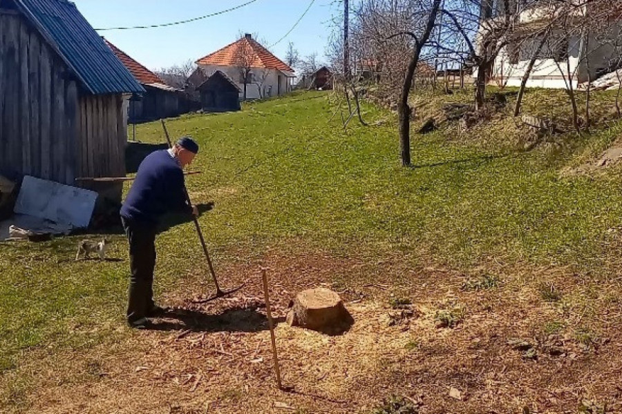 ZAPALIO VATRU KAKO BI OTERAO ZMIJE SA IMANJA Deda sa Murtenice se osamdeset godina pridržava narodnog verovanja da se na Blagovesti može spasiti ove pošasti!