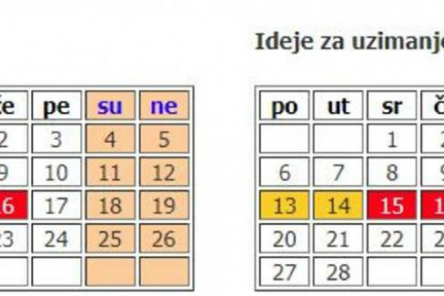 Uskoro stiže još neradnih dana: Sledi bitan praznik, evo koliko zaposleni neće raditi i kad