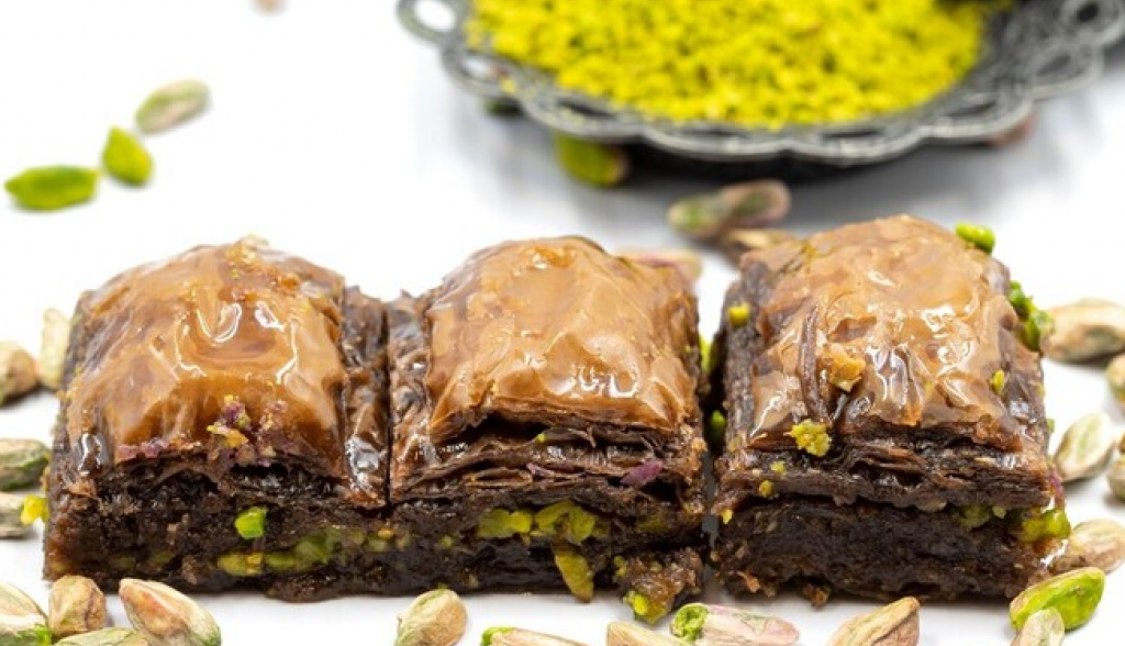 posna baklava a čokoladom