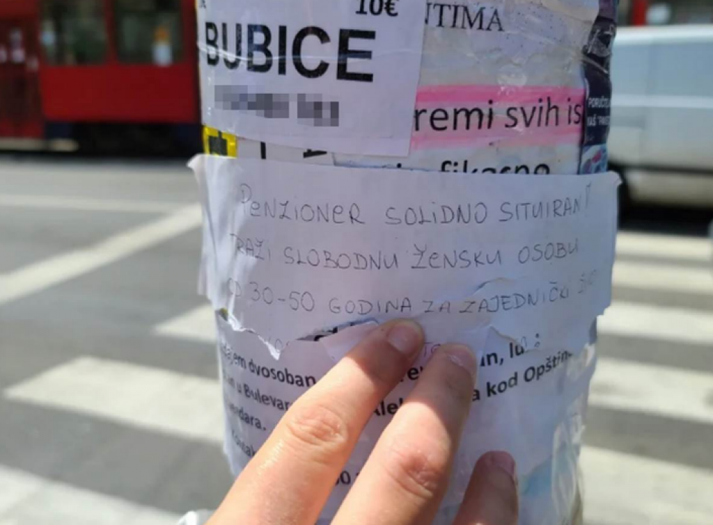 ZBOG OVOG OGLASA ISPRED GRADSKE UPRAVE SVI CRKAVAJU OD SMEHA: Srbin traži ženu za brak, nema decu, ali ima stan...