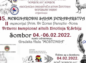 MEĐUNARODNI SAJAM PERADARSTVA Državni šampionat sitnih životinja Republike Srbije