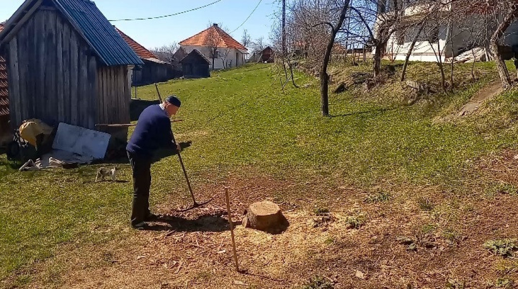 ZAPALIO VATRU KAKO BI OTERAO ZMIJE SA IMANJA Deda sa Murtenice se osamdeset godina pridržava narodnog verovanja da se na Blagovesti može spasiti ove pošasti!