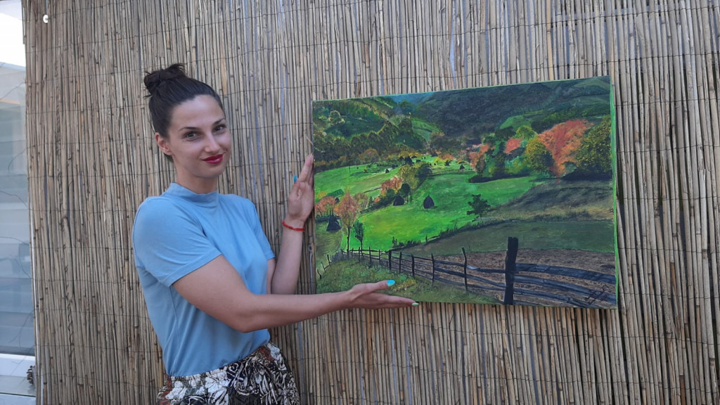 LJUBAV PREMA SRBIJI PRETVARA U DELA Ova učiteljica i vrhunska slikarka četkicom stvara magiju (FOTO/VIDEO)