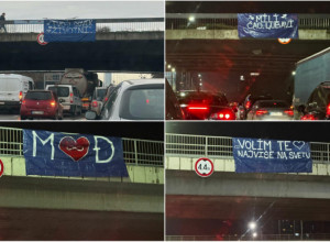 CELA SRBIJA JE BILA U ČUDU ZBOG PORUKA NA AUTO-PUTU Vozačima ništa nije bilo jasno, a priča iza svega će vas raznežiti (FOTO)