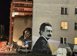 MAJDANPEK-GRAD MURALA U centru grada vas pogledom prate veliki Tesla i Nušić