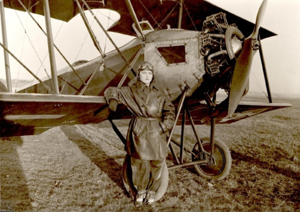 DAMA SA KRILIMA Danica Tomić je bila prva žena pilot na srpskom nebu
