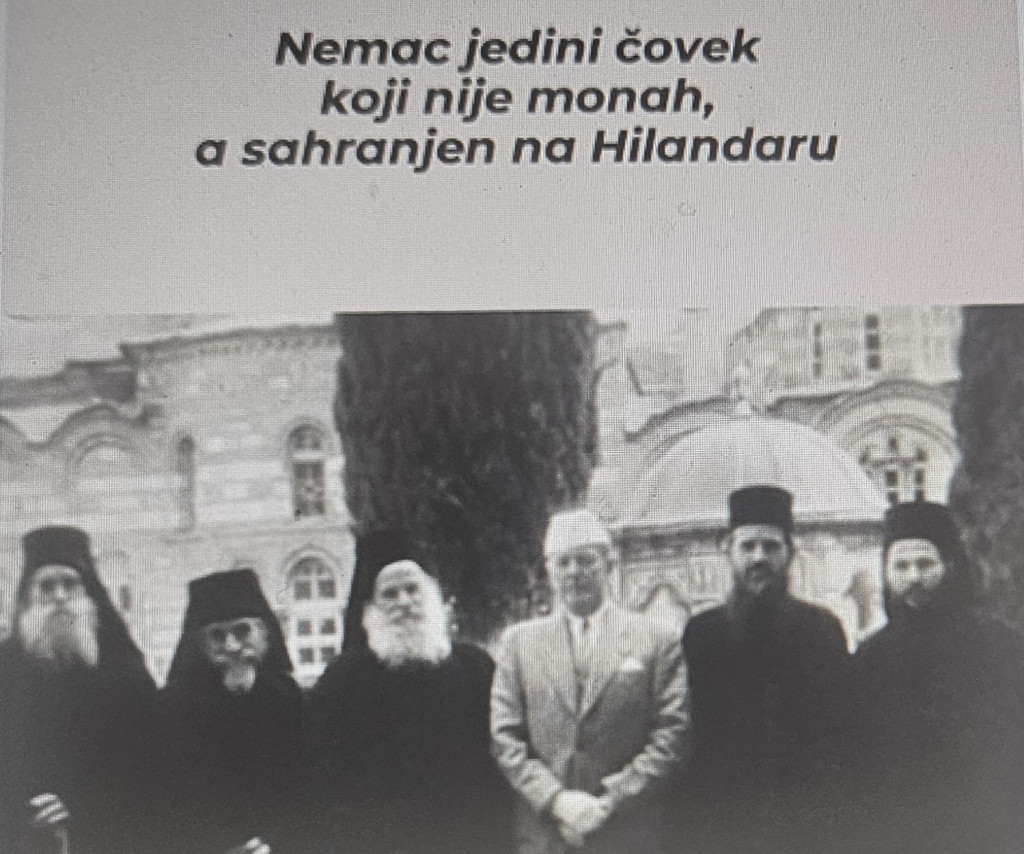 ĐORĐE ROŠ Sin Slovenca Sebastijana i Slovenke Antonije, bio je u duši iskreni Srbin i prvi svetovni čovek sahranjen na Hilandaru