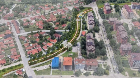 Ovako će izgledati novi Linijski park u Čačku: Prostiraće se na preko 10.000 kvadratnih metara - gradi se nova pešačka staza, dečje igralište i sadi drveće