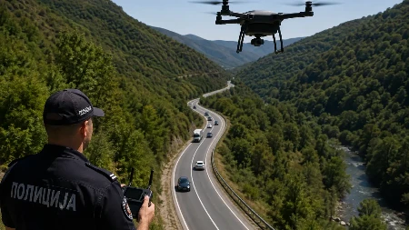 Nema šale sa srpskom policijom - sada kontrolišu i iz vazduha: Stroga kontrola dronovima na teritoriji Prijepolja i Nove Varoši